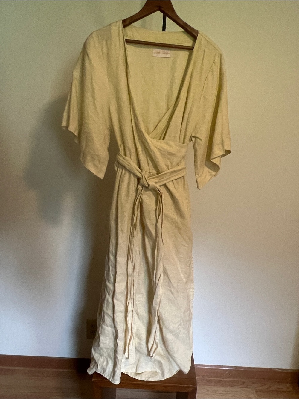 Myah Peñaloza Wrap Linen Dress